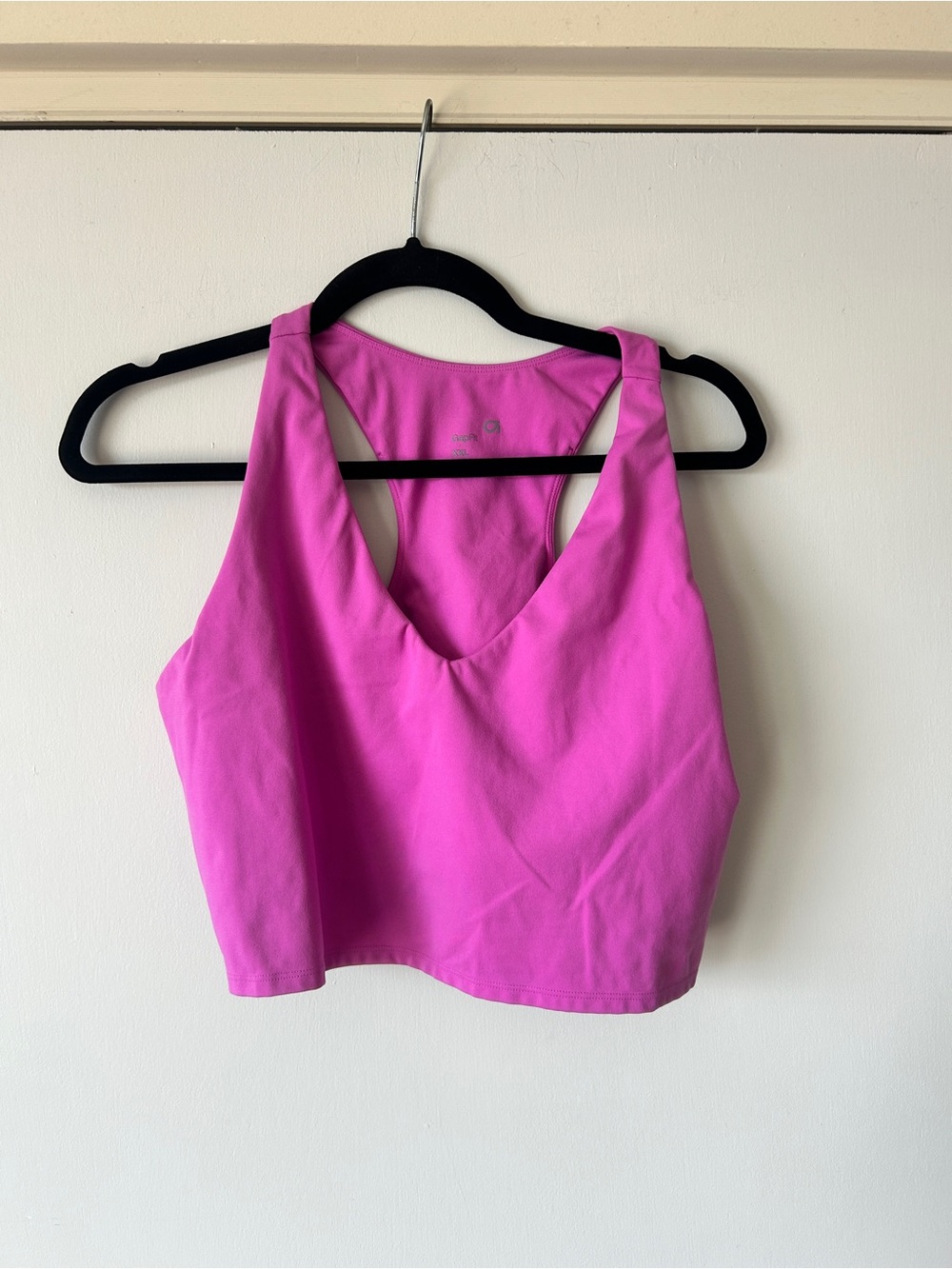 GAP Hot Pink V-Neck Cropped Tank